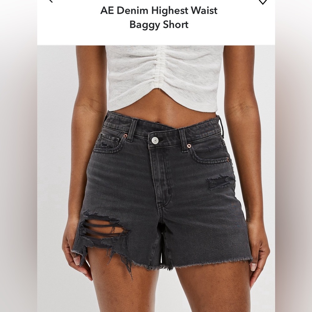 American Eagle High Rise Baggy Short